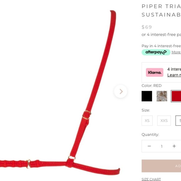 Lahana Swim Red Bikini NWT - Picture 6 of 6